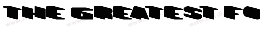 The Greatest Font字体转换